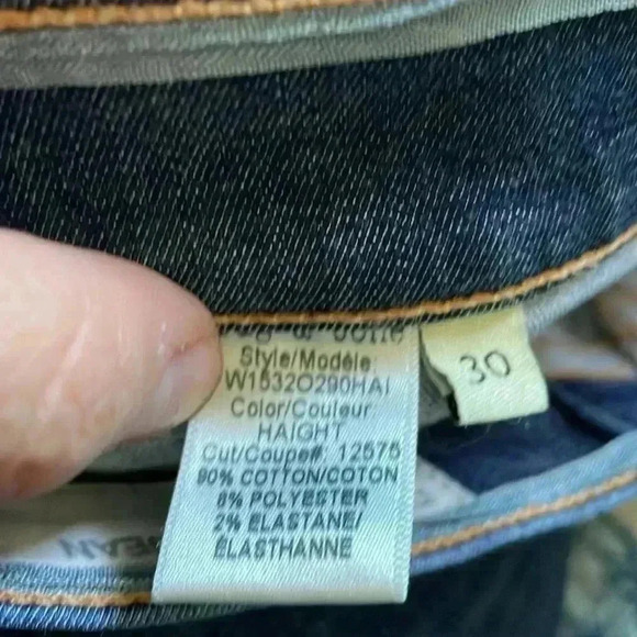 Rag & Bone 10 inch dark wash stretch skinny jeans 30 - Picture 5 of 8